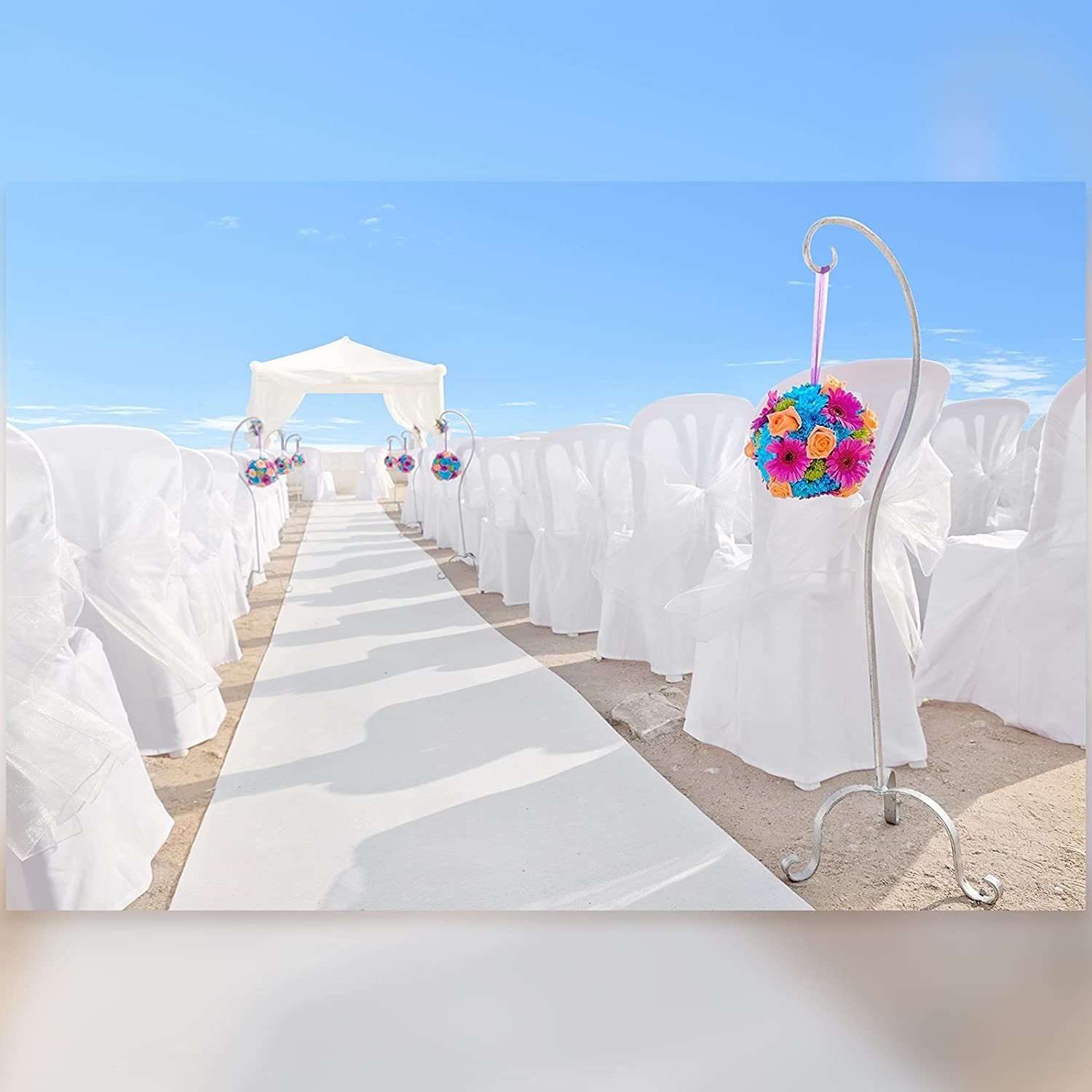 Aisle Runner White - Tapis blanc anti-ald pour mariage, tapis