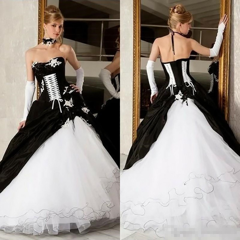Bridal Sash Ribbon - Robes de mariée Vintage noires et