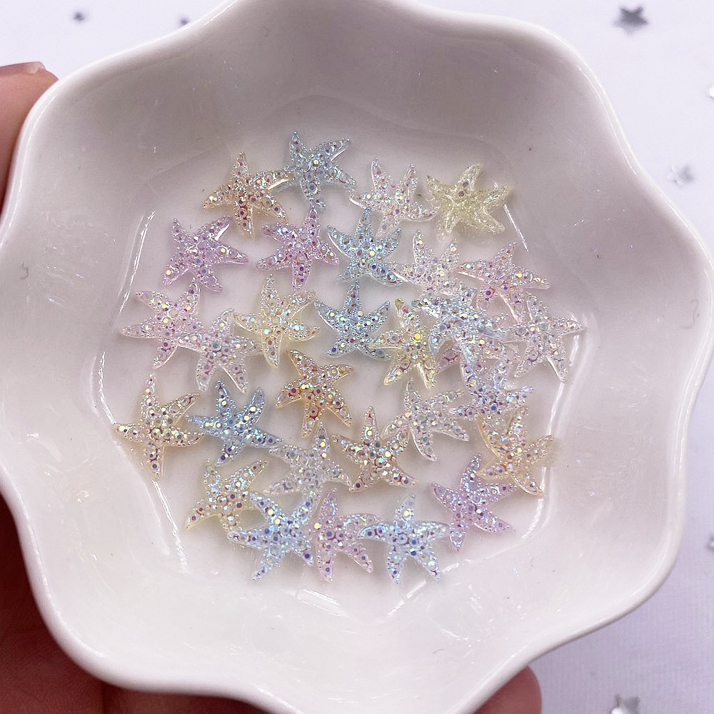 Wedding Superstar - Mini Figurines étoiles brillantes pour Nail