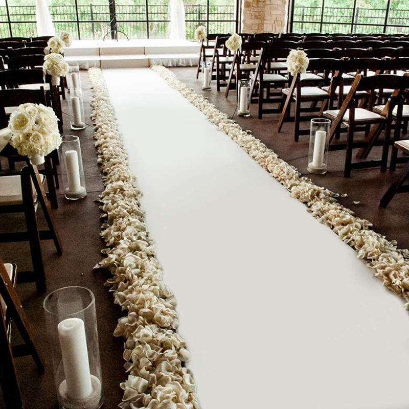 Aisle Runner White - Tapis blanc personnalisé pour fête d'anniversaire,
