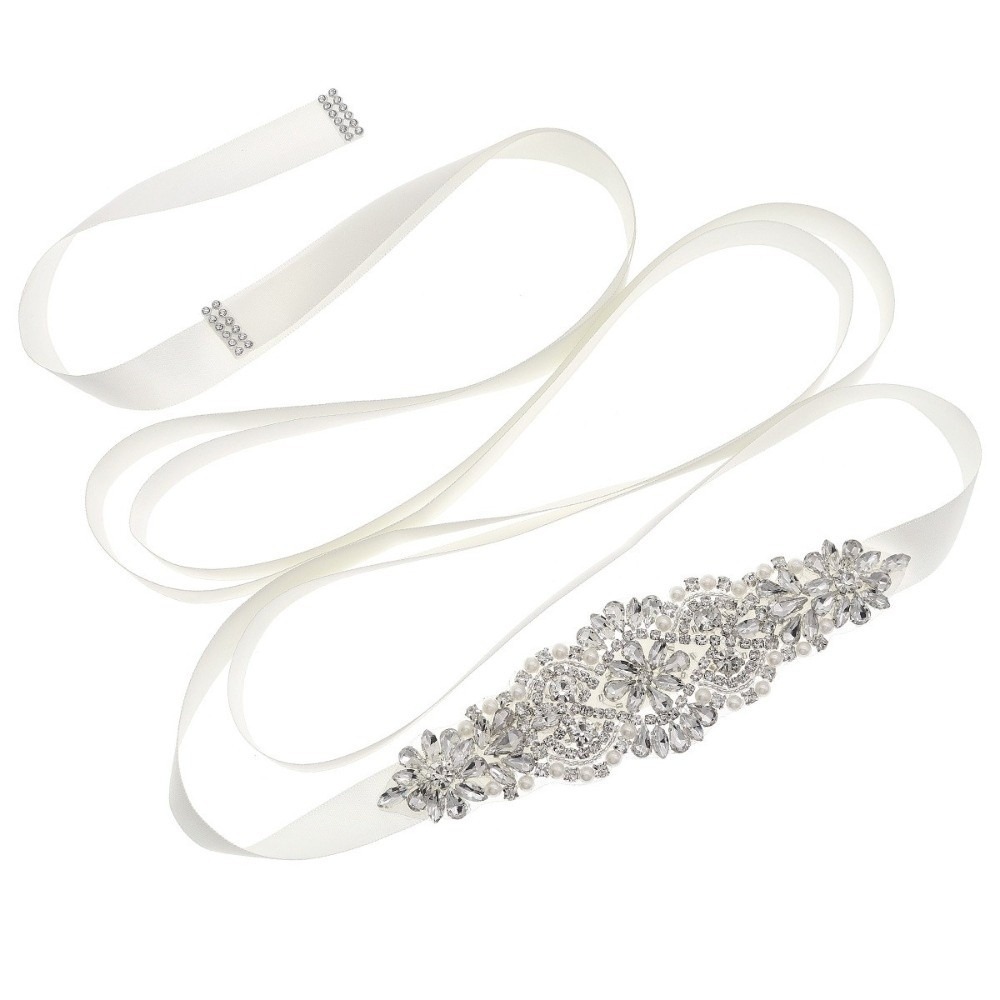 Bridal Sash Ribbon - Ceinture de mariée longue en ruban