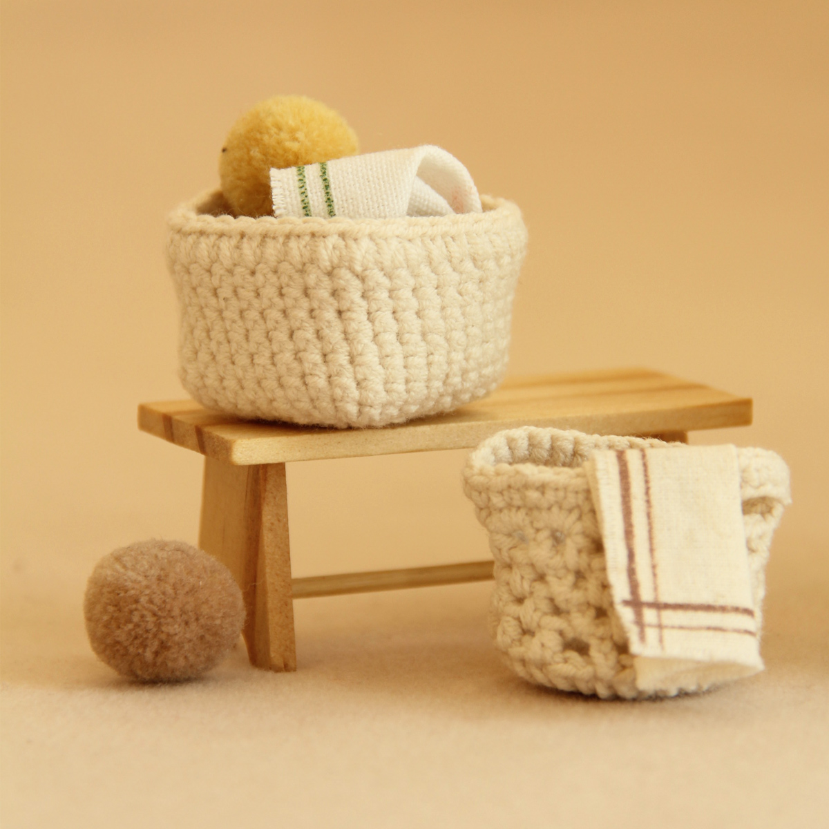 Wedding Hampers - Panier à linge miniature fait main