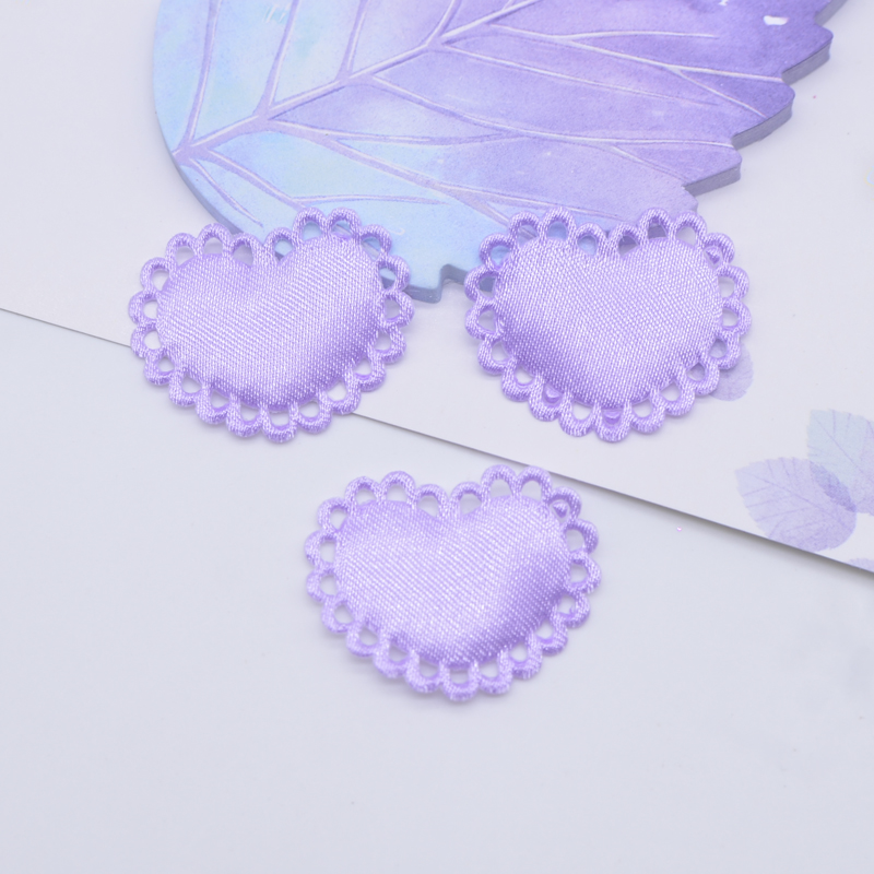 50 pièces 29*24mm coeur tissu  - Wedding Superstar avis et prix