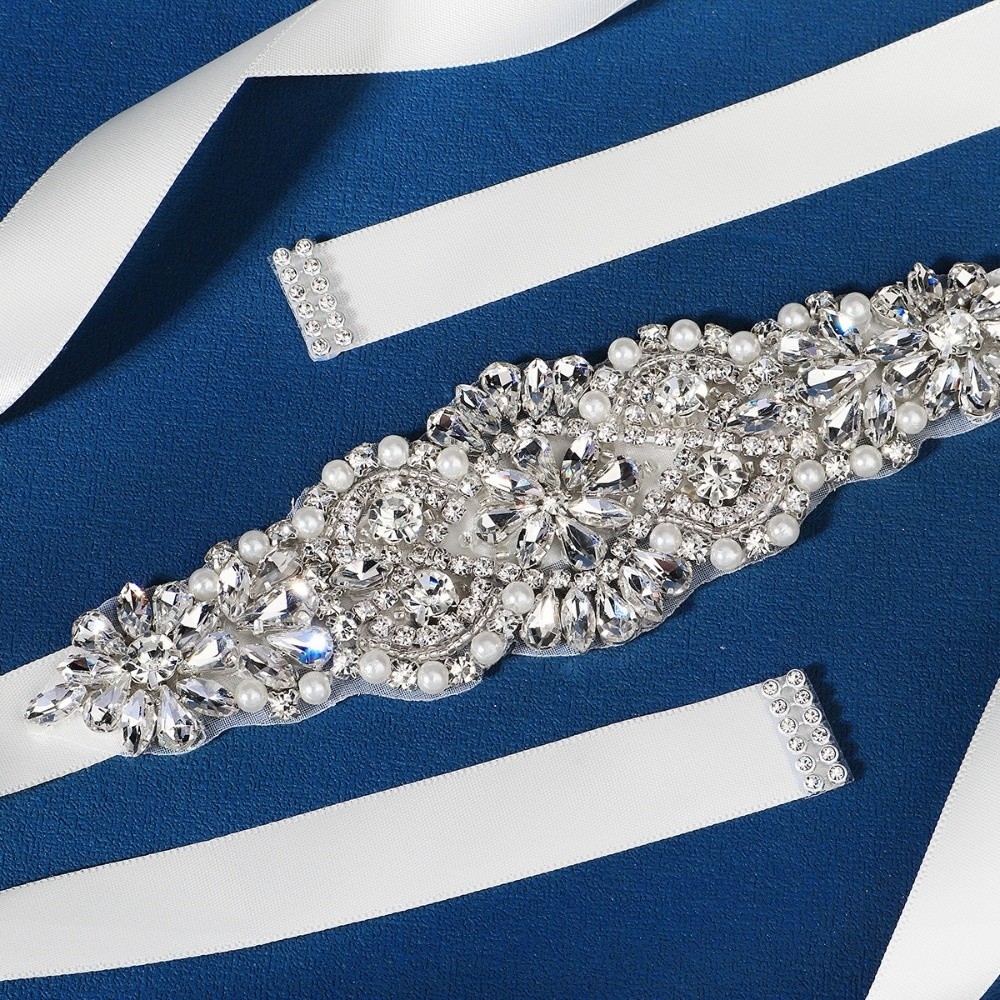 Ceinture de mariée longue arge - Bridal Sash Ribbon avis et prix