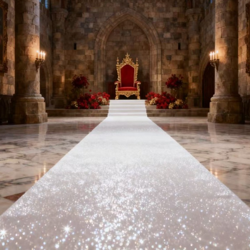 Allée de mariage étincelante b - Aisle Runner White avis et prix