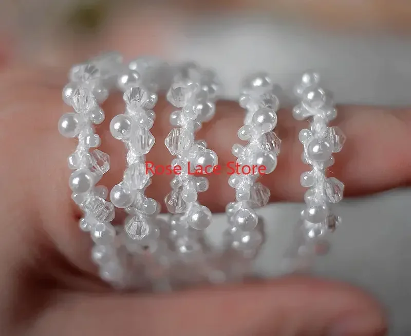 Garniture en dentelle perlée d - Bridal Sash Ribbon avis et prix