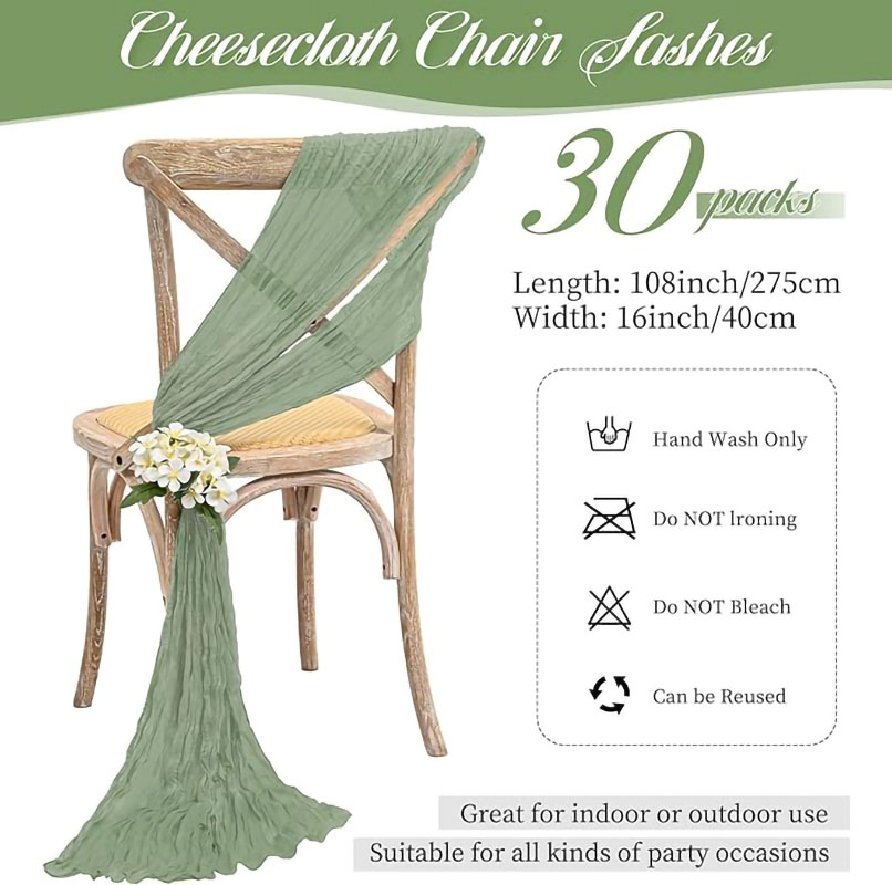 Ceinturage de Chaise en Étamin - Wedding Ceremony Supply avis et prix