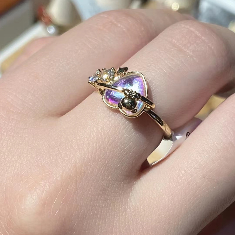 Bague en pierre œil de chat co - Wedding Superstar avis et prix